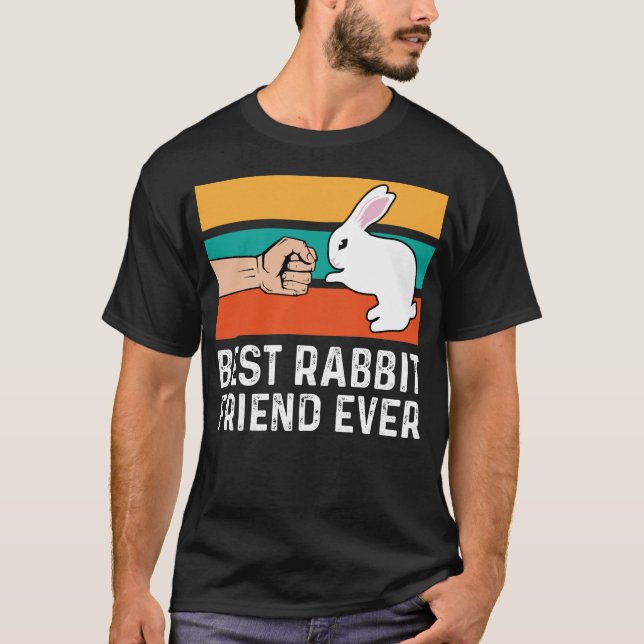 Bästa kaninvännen någonsin förr i klumpan Bunny T Shirt (Framsida)