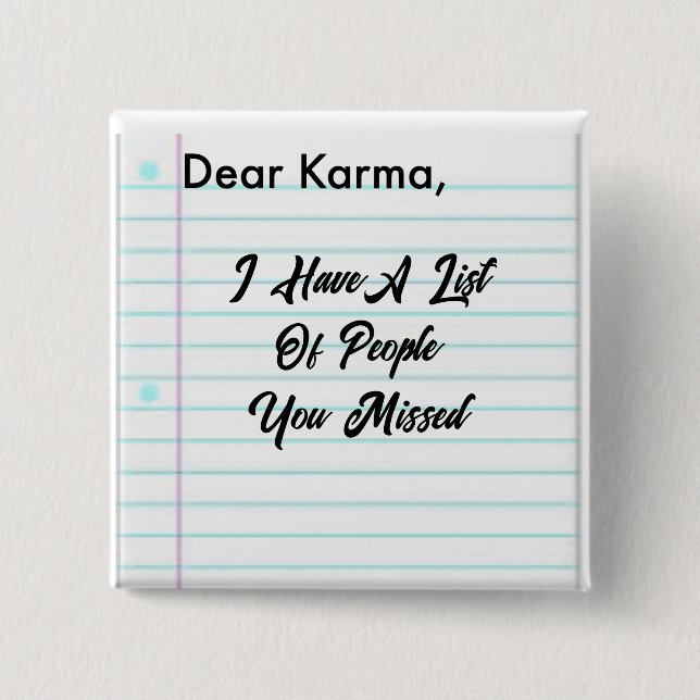 Bästa Karma-knapp Knapp (Framsida)