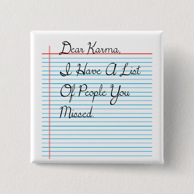 Bästa Karma-knapp Knapp (Framsida)