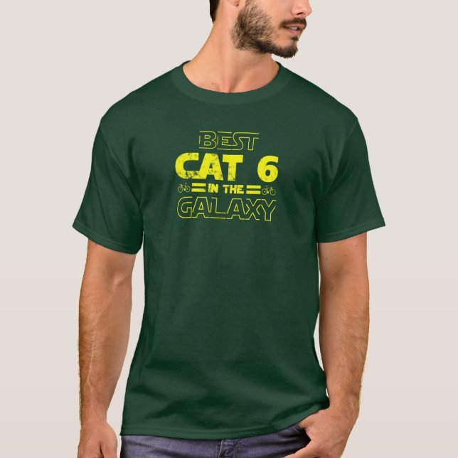 Bästa Kat 6 i Galaxy T Shirt (Framsida)
