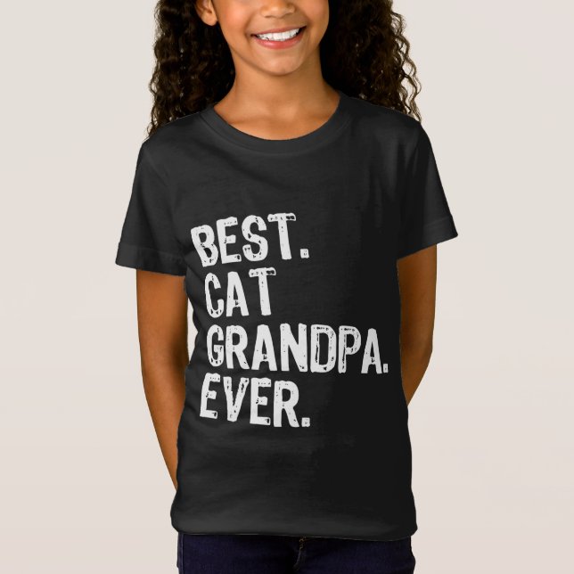 Bästa Kat Grandpa All Coola Gift Fars dag T Shirt (Framsida)