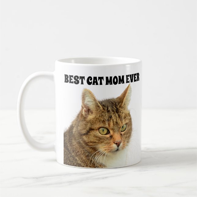 BÄSTA KAT MAMMA-KAFEE-MUGG I ANPASSNINGSBAR KAFFEMUGG (Vänster)
