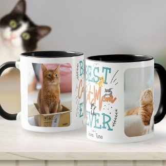 Bästa Kat Mamma någonsin 2-foto Mors dag Mugg