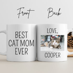 Bästa Kat Mamma någonsin anpassa fotot-Mamman Kaffemugg