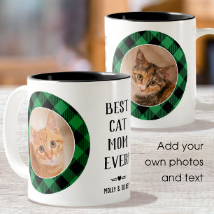 Bästa Kat Mamma någonsin Buffalo Play Photo Namn G Två-Tonad Mugg