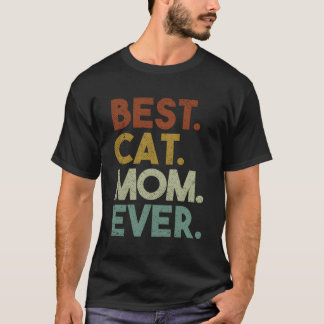 Bästa Kat Mamma någonsin Crazy Cat Dam T Shirt