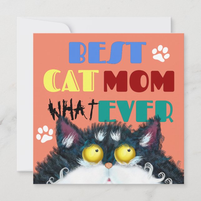 Bästa Kat Mamma någonsin | Fånig Cat Lovers Funny (Framsida)