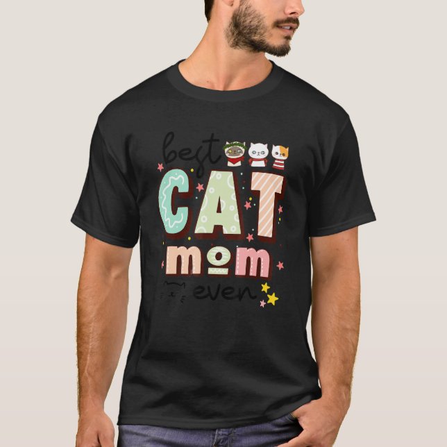 Bästa Kat Mamma någonsin för katt T Shirt (Framsida)