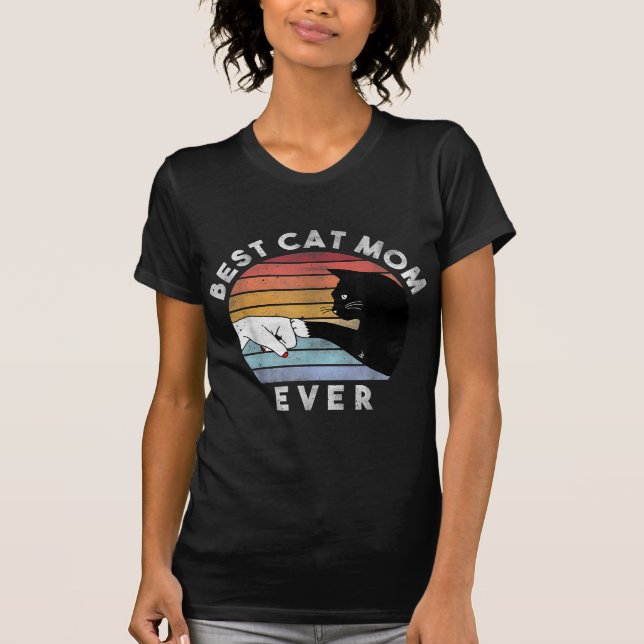 Bästa Kat Mamma någonsin | Funny Cat Mamma Gift T Shirt (Framsida)