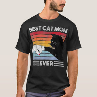 Bästa Kat Mamma någonsin funny Vintage Cat Mamma M T Shirt