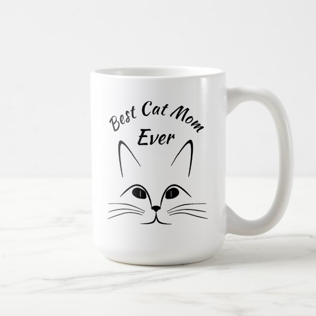 Bästa Kat Mamma någonsin-kaffe Mugg (Höger)