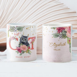 Bästa Kat Mamma någonsin Kitten Illustration Mor D Kaffemugg
