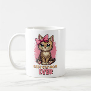 Bästa Kat Mamma någonsin, Lunt Tabby katt Mor Kaffemugg
