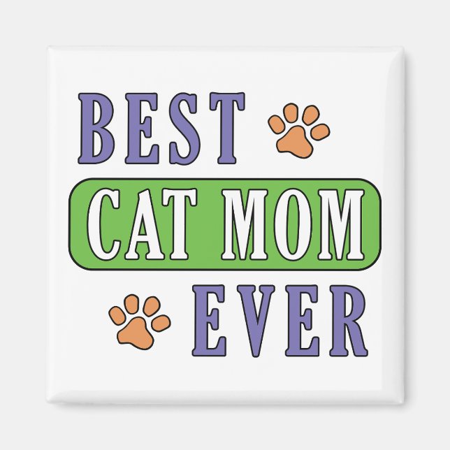 Bästa Kat Mamma någonsin Magnet (Framsidan)