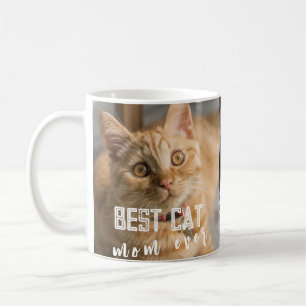 Bästa Kat Mamma någonsin Modern Anpassningsbar Fot Kaffemugg