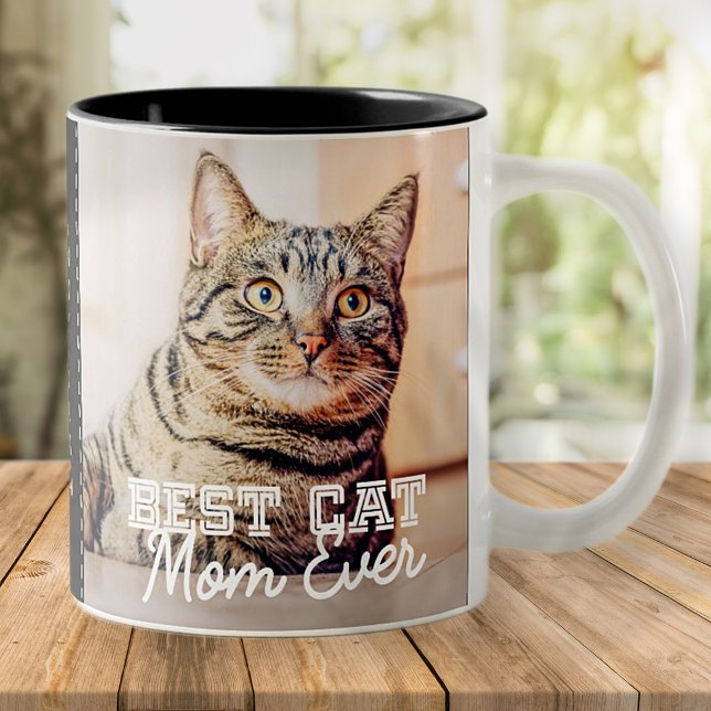 Bästa Kat Mamma någonsin Modern Anpassningsbar Fot Två-Tonad Mugg (Skapare uppladdad)