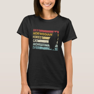 Bästa Kat Mamma någonsin Mor Norsk skogskassa T Shirt