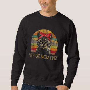 Bästa Kat Mamma någonsin Mors dag Lång Ärmad Tröja