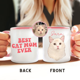 Bästa Kat Mamma någonsin Personlig julgåva Mugg