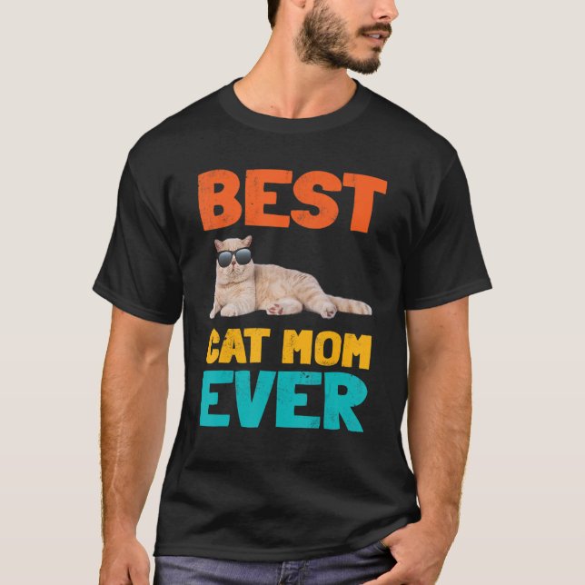 Bästa Kat Mamma någonsin Roligt Kat Owner Shorthai T Shirt (Framsida)