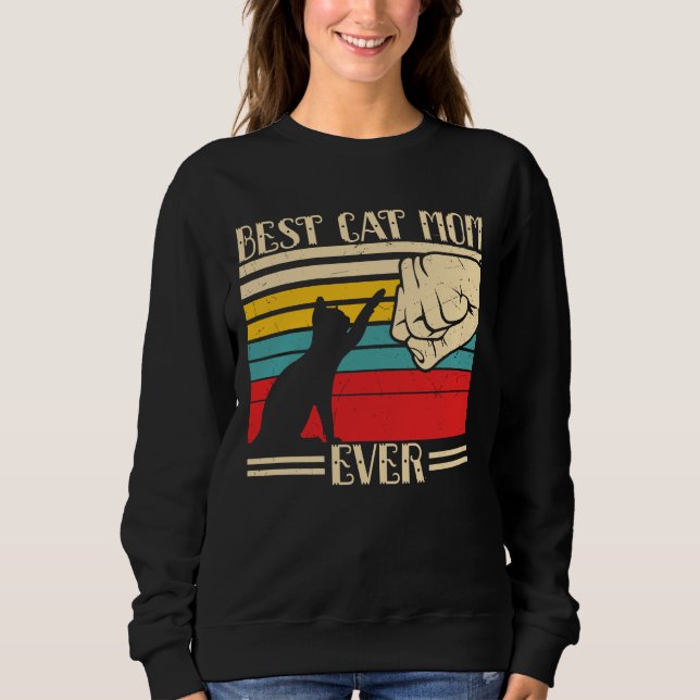 Bästa Kat Mamma någonsin T Shirt (Framsida)