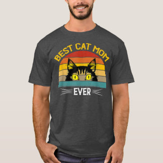 Bästa Kat Mamma någonsin Vintage Funny Cat Mamma M T Shirt