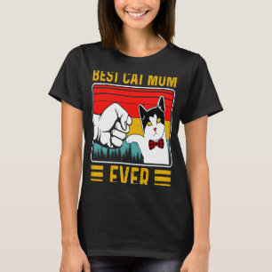 Bästa Kat Mamma någonsin Vintage Kitten Cat Mamma T Shirt