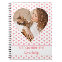 Bästa Kat Mamma Rosa Heart Mönster med Photo