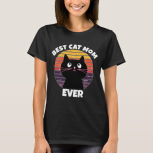 BÄSTA KAT MAMMA-VINTAGE-RETRO CIRCLE T-Shirts