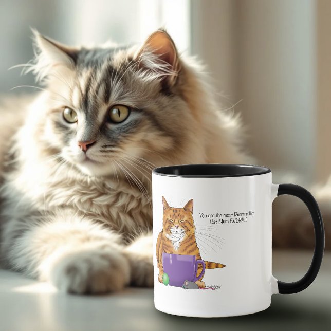 Bästa Kat Morsa någonsin! Mugg (Skapare uppladdad)