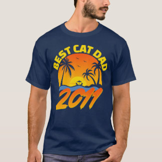 Bästa Kat Pappa 2011 Fars dag-gåvor lustigt T Shirt