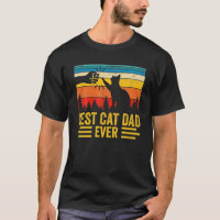 Bästa Kat Pappa-dagen för en tjusig kattpappa-Far-