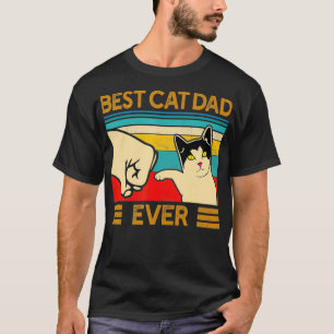 Bästa Kat Pappa-dagen för en tjusig kattpappa-Far- T Shirt