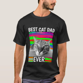 BÄSTA KAT PAPPA EVER MÖRK MANAR T-Shirt