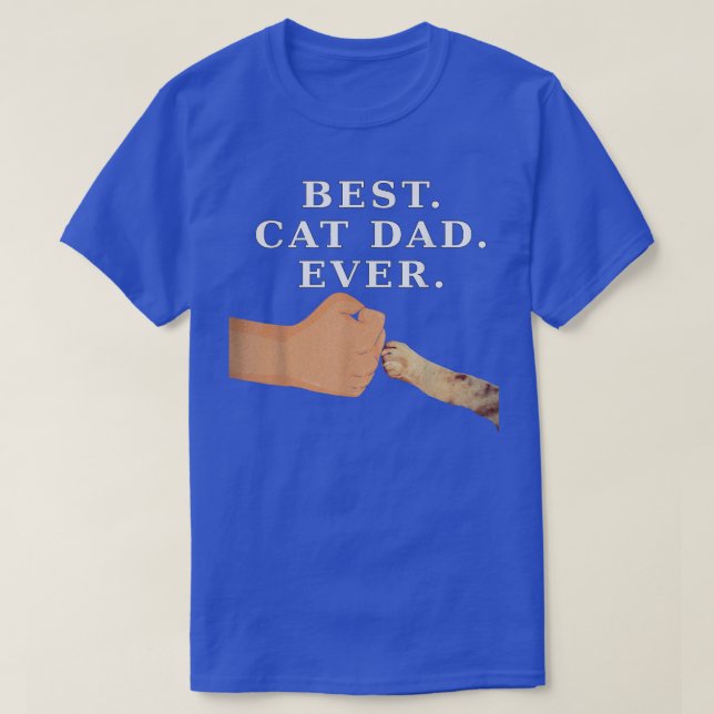 Bästa Kat Pappa Far & Kattunge Tass, första klumpa T Shirt (Design framsida)