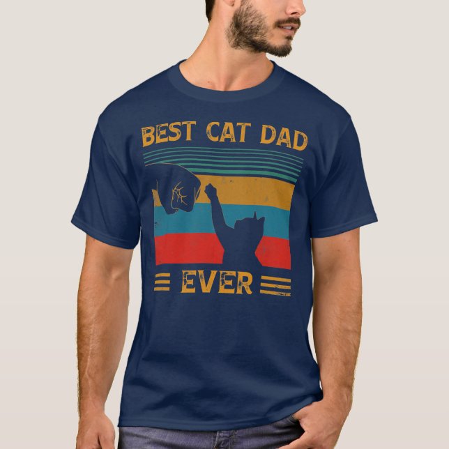 Bästa Kat Pappa-gåva - något ynkligt Cat-Far-dagsl T Shirt (Framsida)