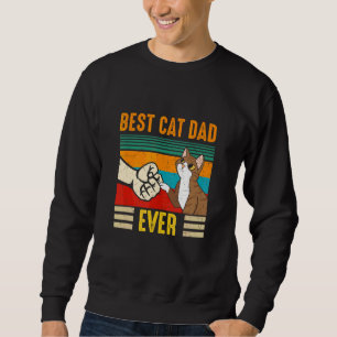 Bästa Kat Pappa hela Far Lång Ärmad Tröja