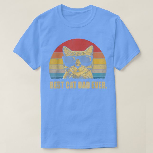 Bästa Kat Pappa-klump Fars dag-gåva T Shirt (Design framsida)