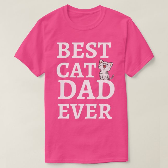 Bästa Kat Pappa någonsin2 T Shirt (Design framsida)