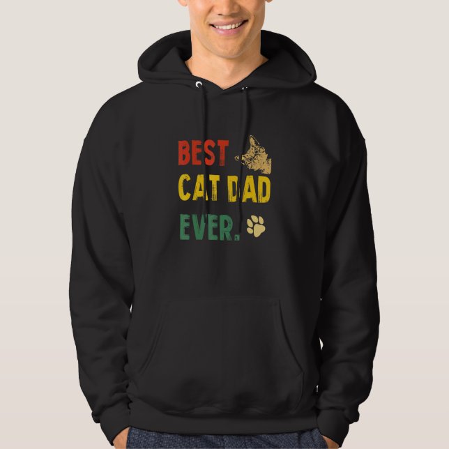 Bästa Kat Pappa någonsin_2 Hoodie (Framsida)