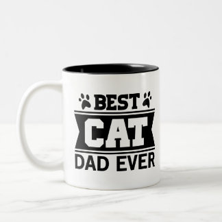 Bästa Kat Pappa någonsin anpassat Cat Foto Två-Tonad Mugg