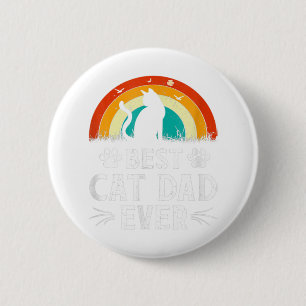 Bästa Kat Pappa någonsin Cat Lover Lover Funny Far Knapp
