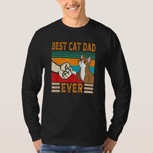 Bästa Kat Pappa någonsin Cat Pappa 4 T Shirt (Framsida)