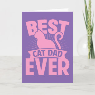 Bästa Kat Pappa någonsin - Cat Silhouette Kort