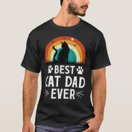 Bästa Kat Pappa någonsin Digital Art T Shirt