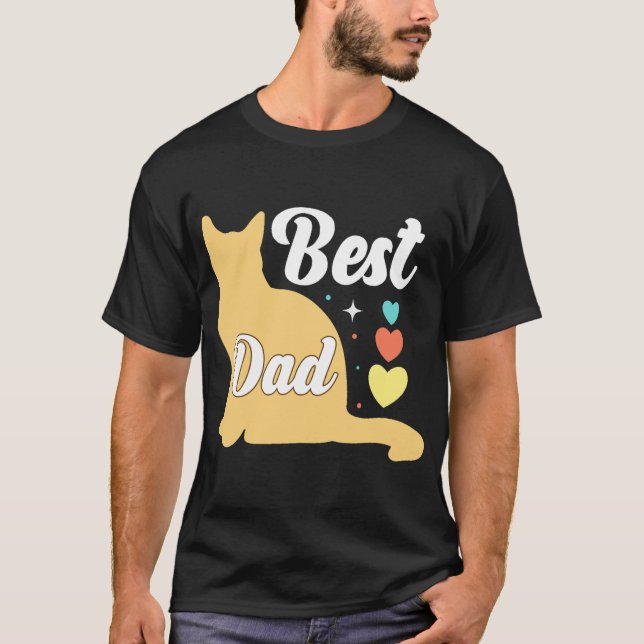 Bästa Kat Pappa någonsin: en gåva T Shirt (Framsida)