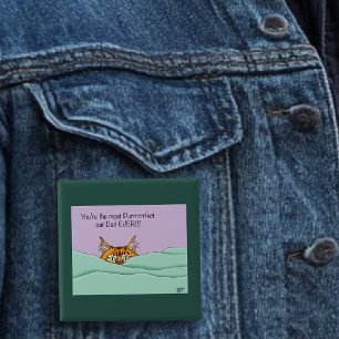 Bästa Kat Pappa någonsin! Fars dag Knapp