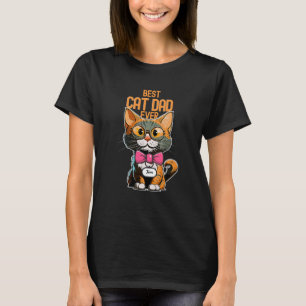 Bästa Kat Pappa någonsin för Cat Lover Gift T Shirt