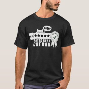 Bästa Kat Pappa, någonsin funny Cat Lover Owner, p T Shirt