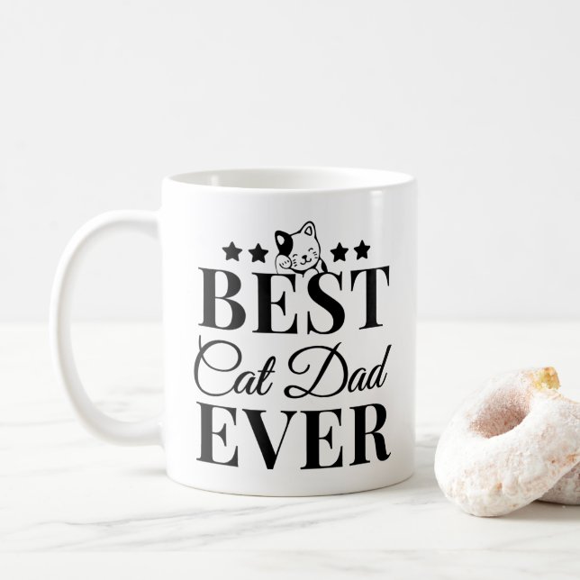 Bästa Kat Pappa någonsin - Kat Pappa Kaffemugg (Med munk)